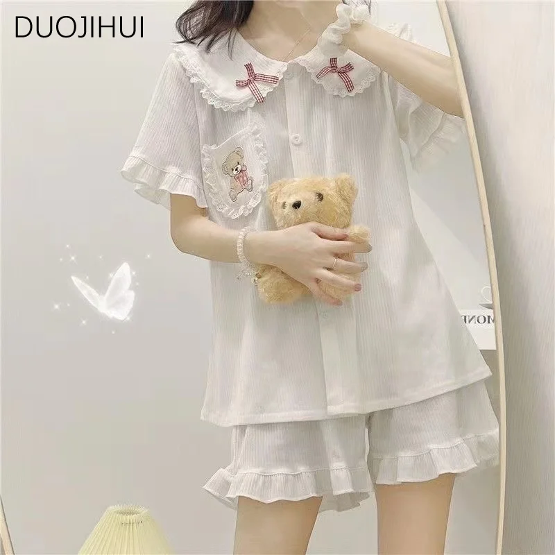 Duojihui ins милый женский пижамный