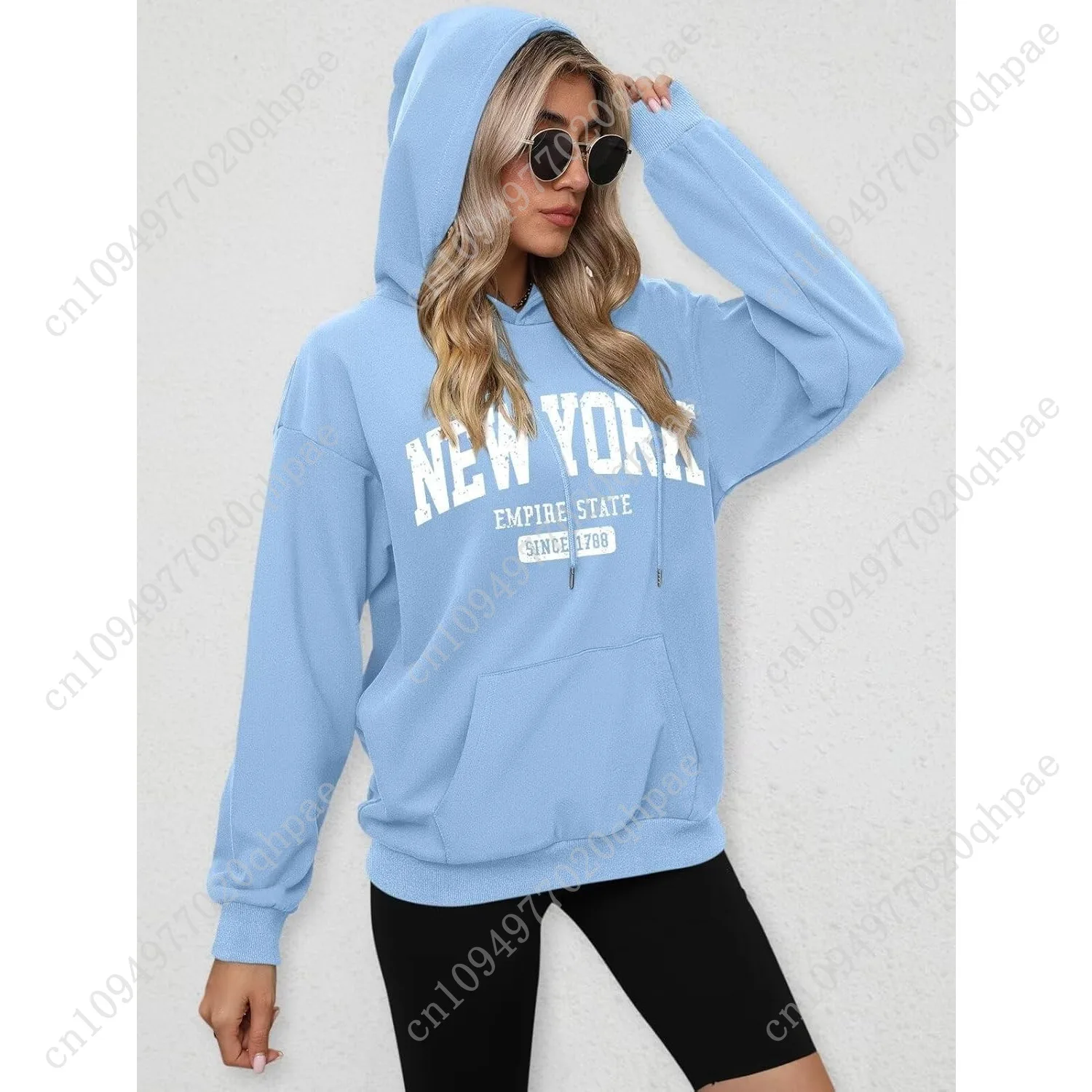 Orandesigne толстовки с буквенным графическим принтом для женщин - Фотография_4