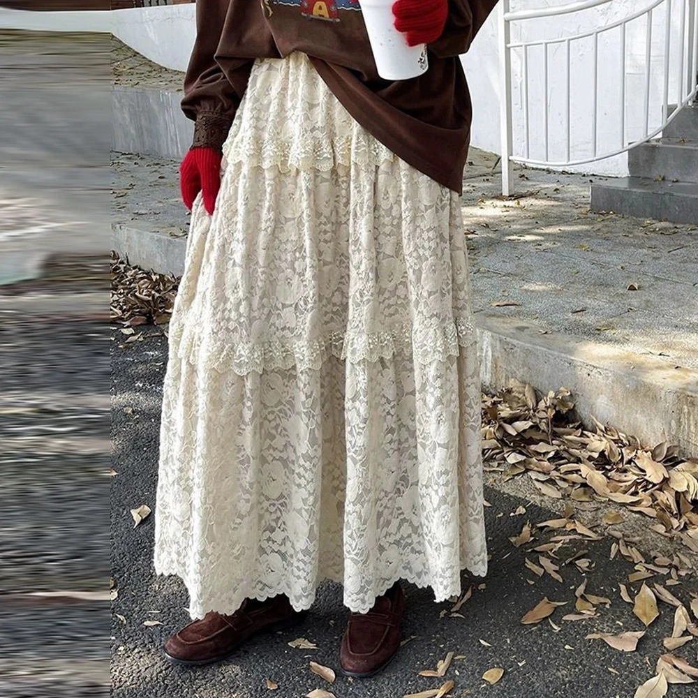 Кружевная юбка-миди - Фотография_6