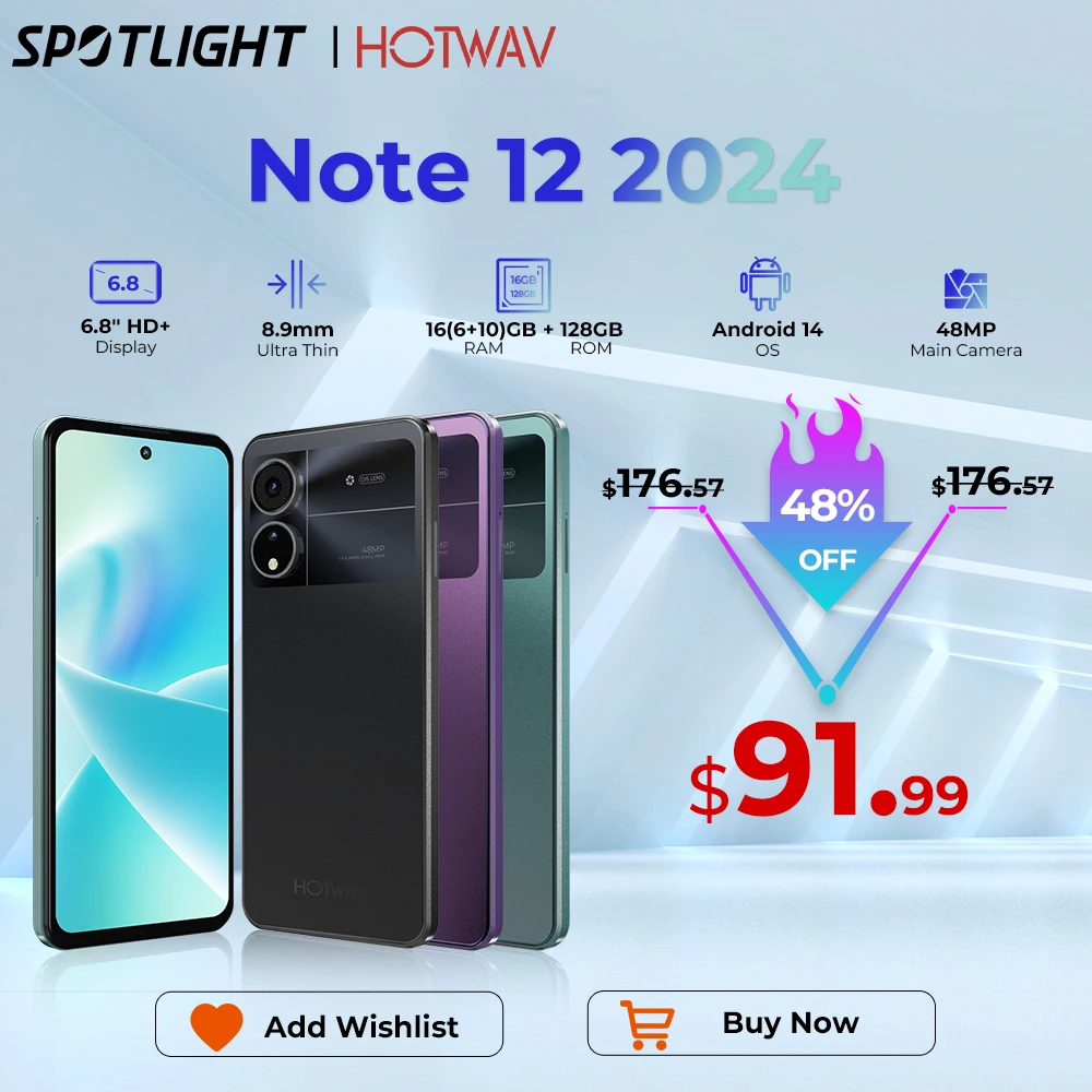 Смартфон hotwav note 12 2024