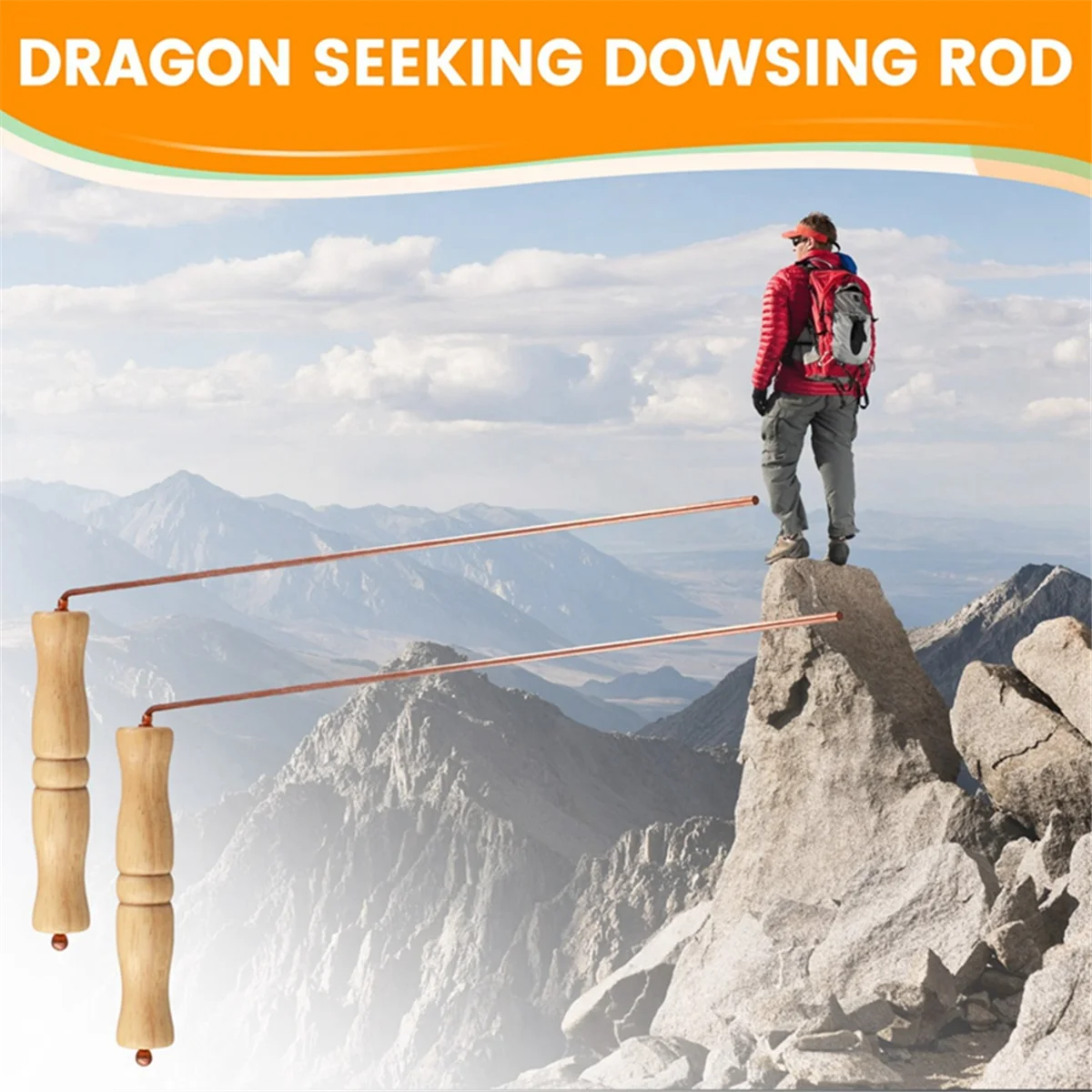 Набор медных лозоходных стержней baau для инструмента для гадания - 2 шт - Фотография_4