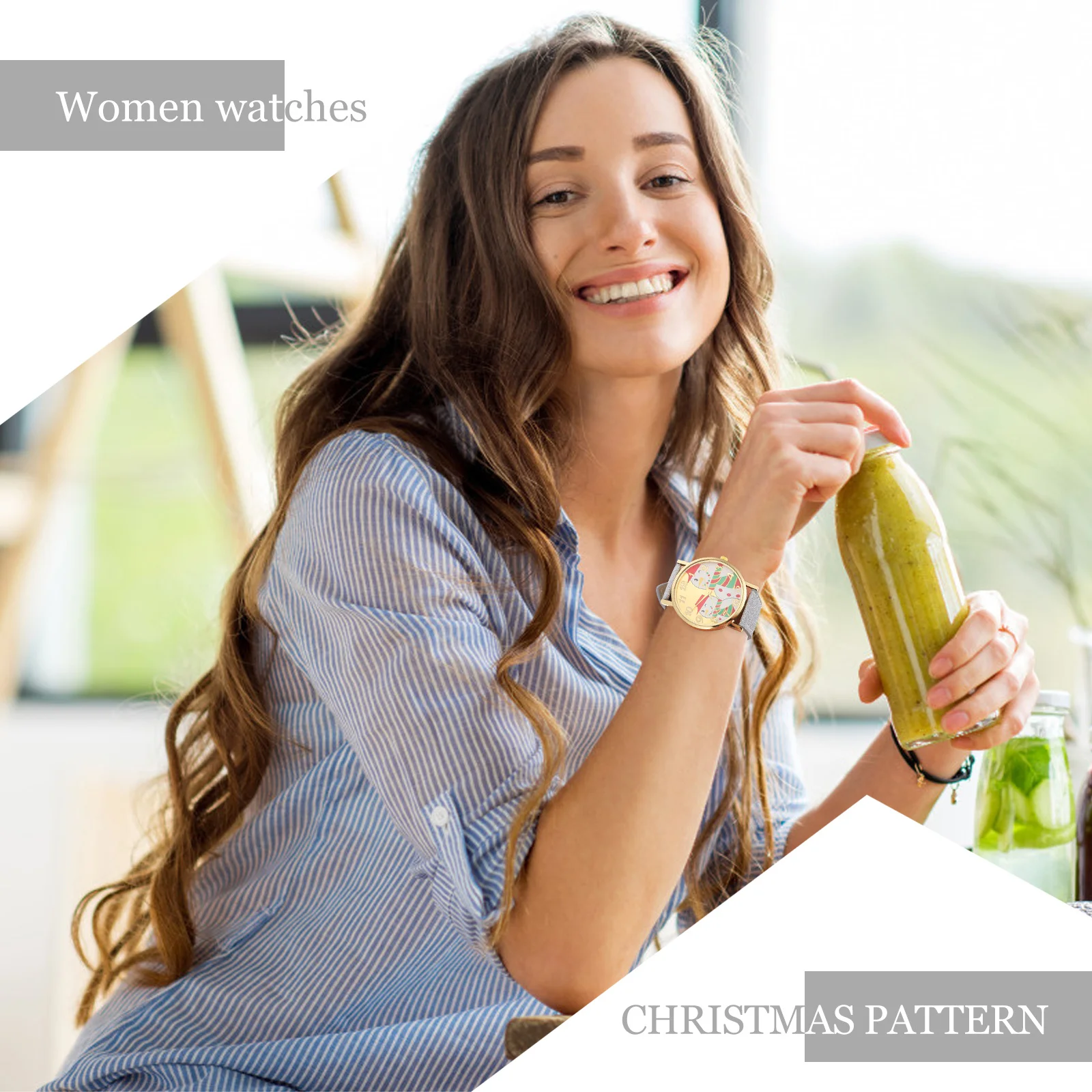 Рождественские часы с узором снеговика - Фотография_6