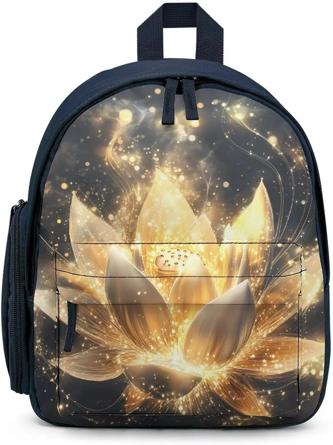 Золотой светящийся дорожный рюкзак