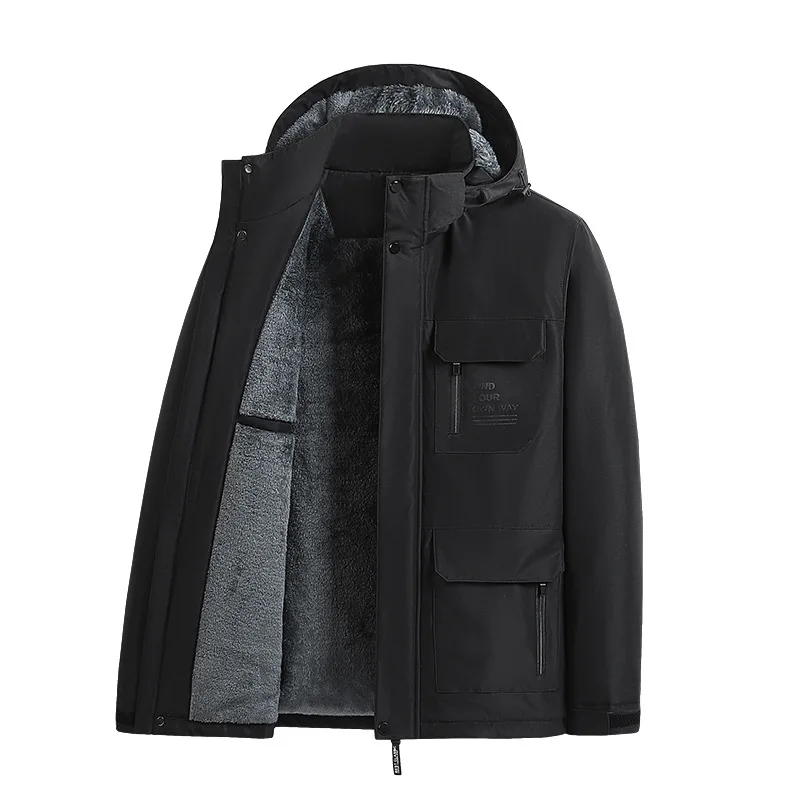 Мужская утолщенная ветрозащитная - Фотография_5