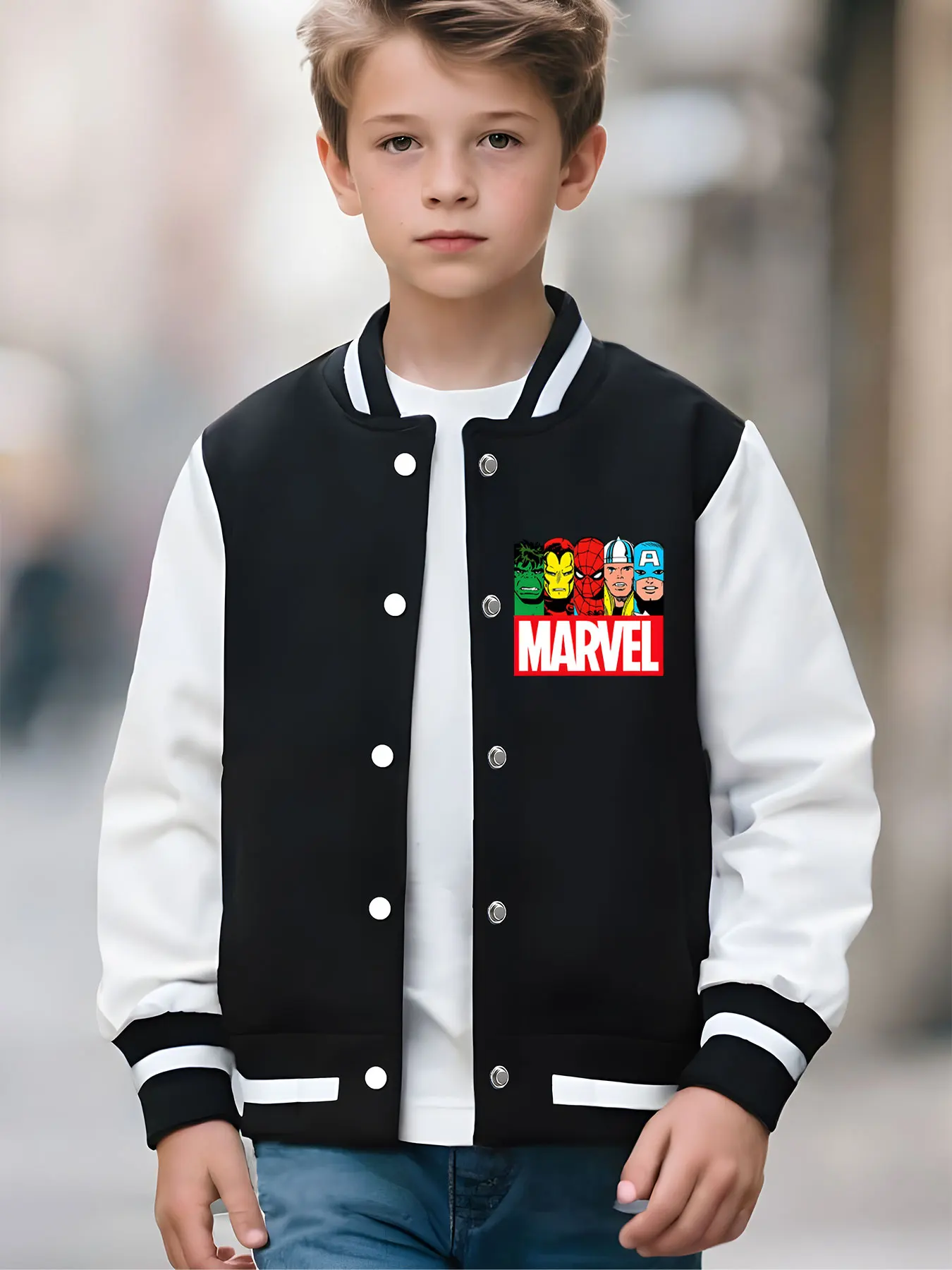 Miniso бейсбольная куртка marvel - Фотография_2