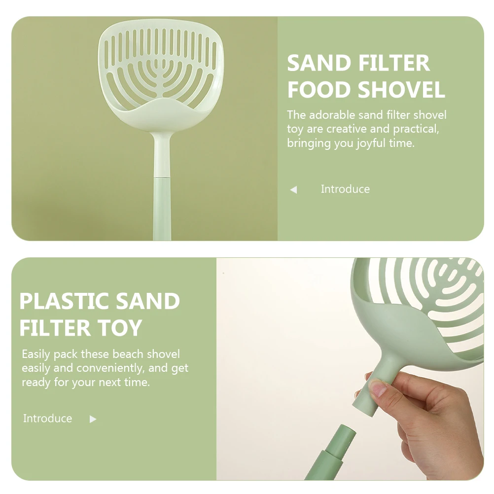 Портативная пляжная лопата с фильтром для песка - Фотография_6