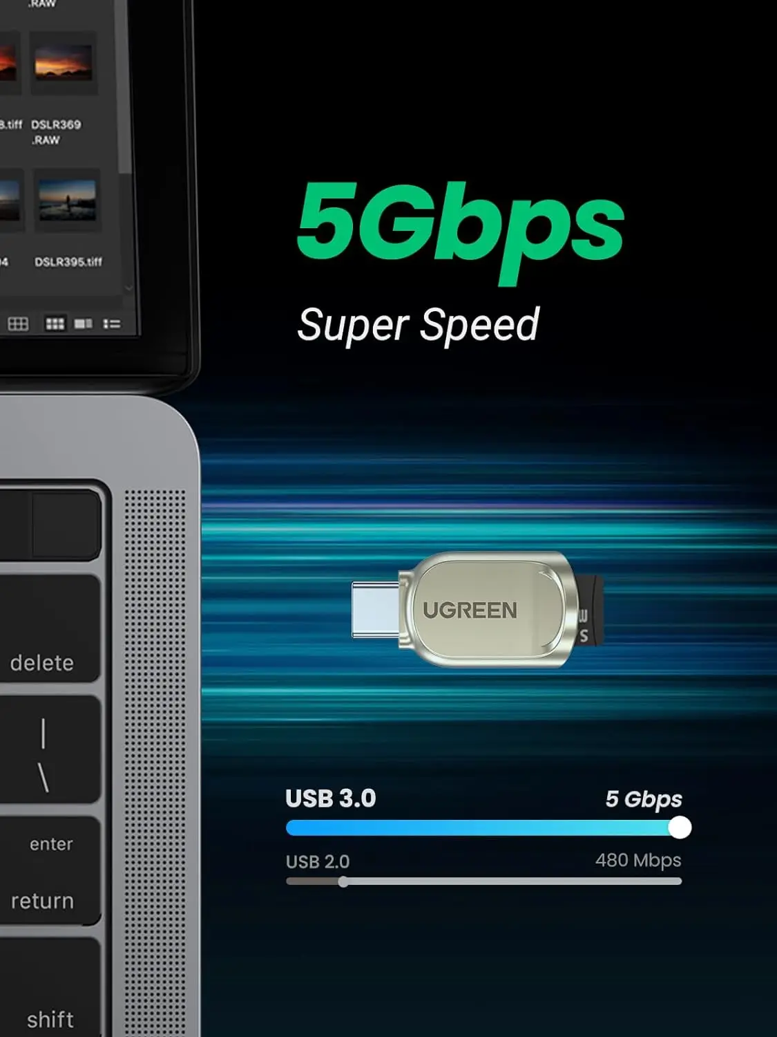 Ugreen usb c micro card reader - Фотография_3