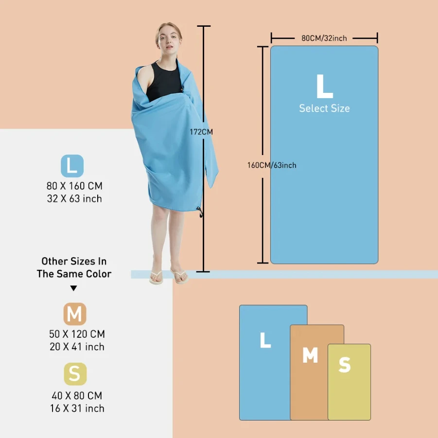 Полотенце из микрофибры быстросохнущее - Фотография_3