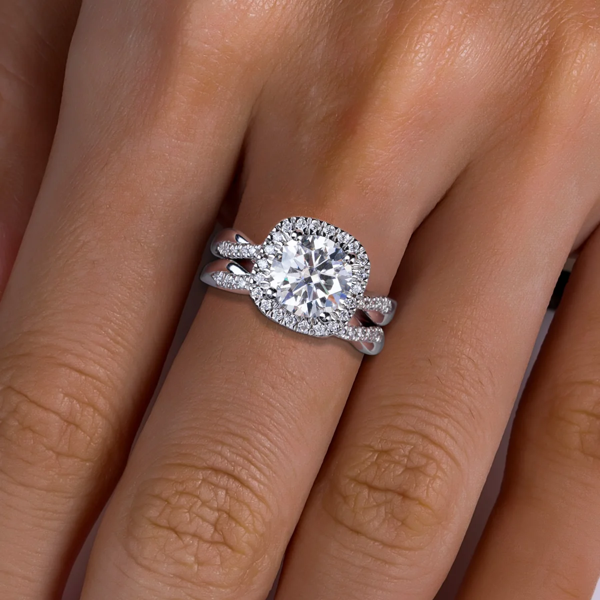 Xojewel 3ct d цвет муассанит halo - Фотография_6