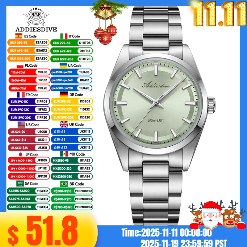 Addiesdive ad2066 мужские роскошные