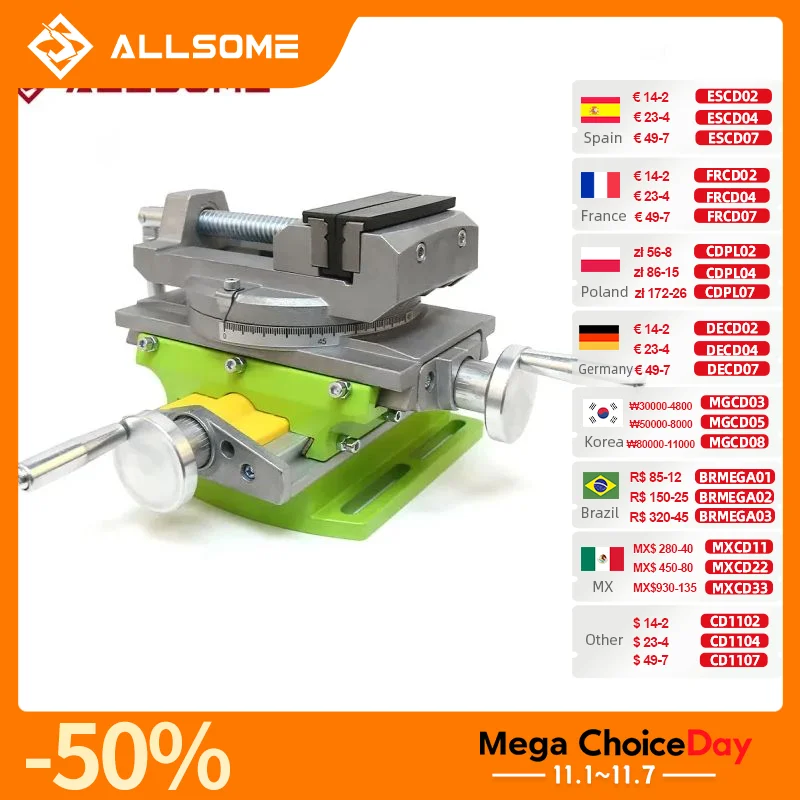 Allsome 2 в 1, прецизионные тиски для фрезерного сверления