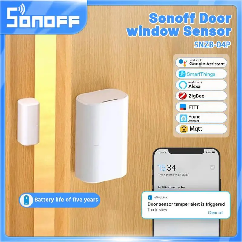 Sonoff snzb-04p zigbee датчик двери