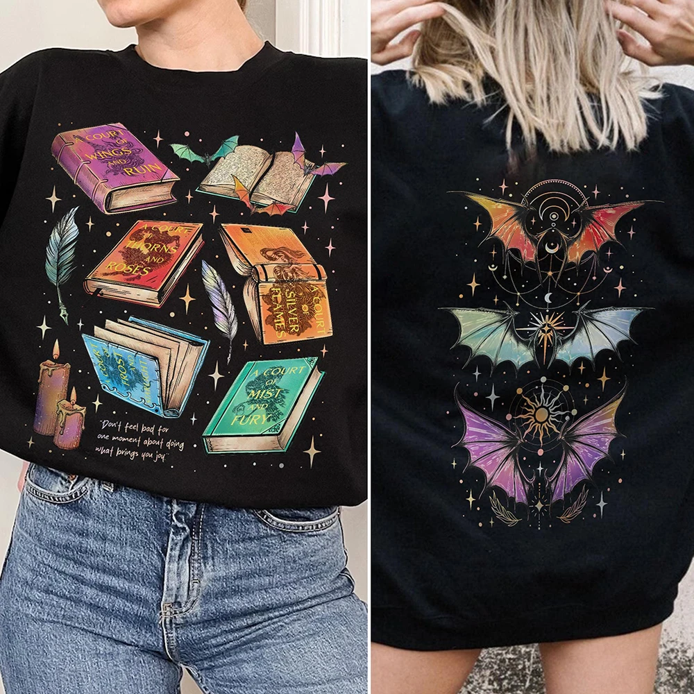 Двусторонняя толстовка fan of acotar series the bat boys velaris