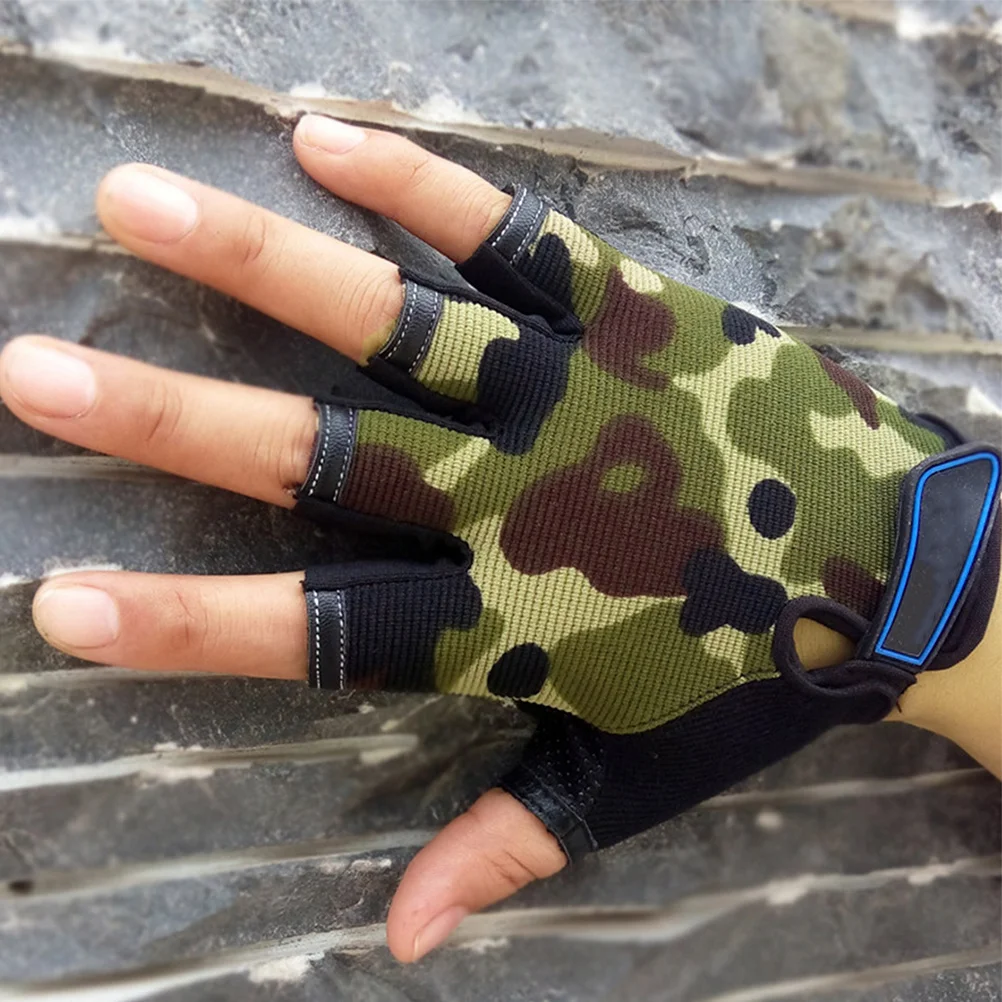 1 пара детских велосипедных перчаток с половиной пальца - Фотография_2