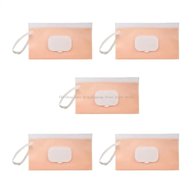 5pcs eva wet wipes bag compact - Фотография_4