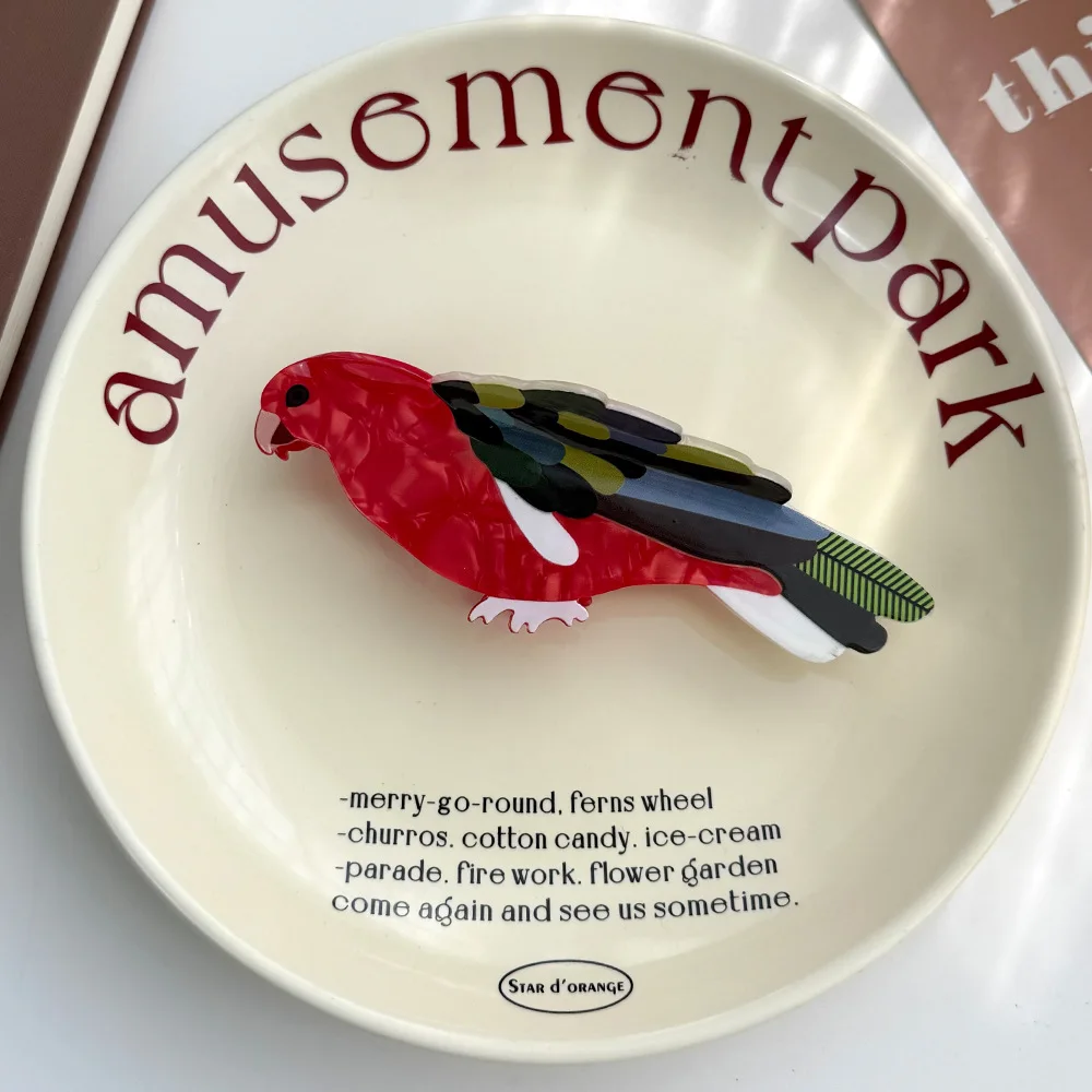 Новые заколки для волос серии «попугай и птица» 13 см - Фотография_5