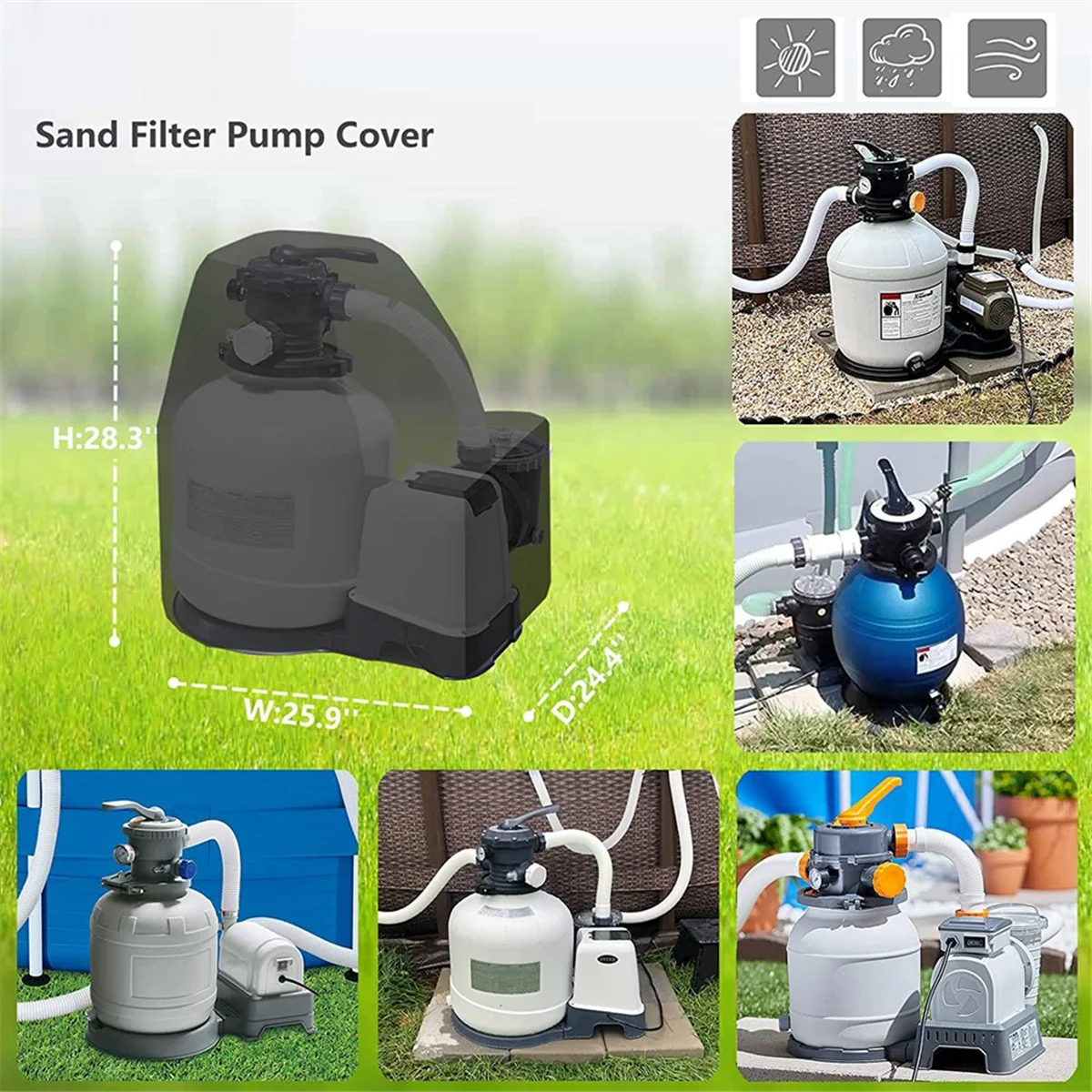 Крышка насоса с песчаным фильтром dq2g - Фотография_5