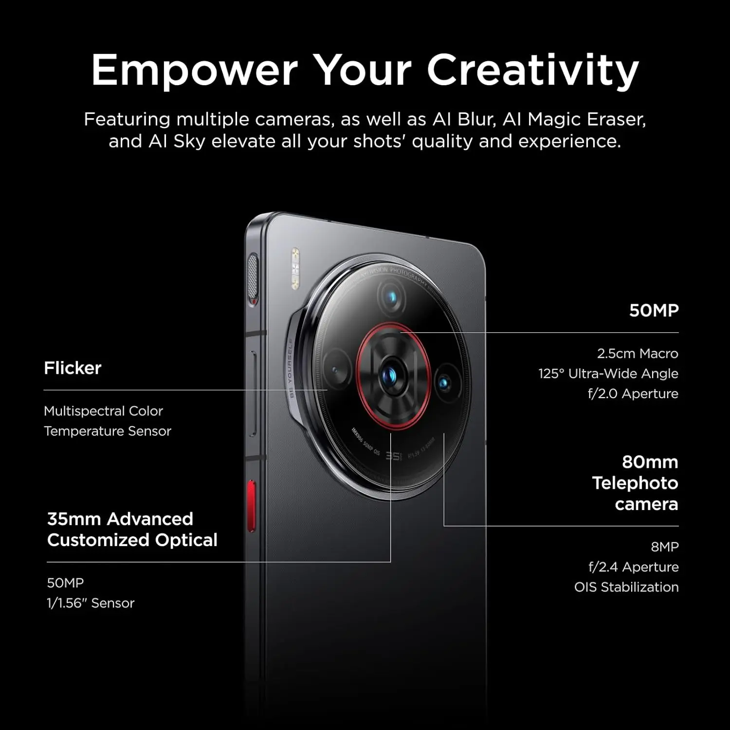 【брендовый +】смартфон nubia z60s pro 5g snapdragon 8 gen 2 myos 14 - Фотография_4