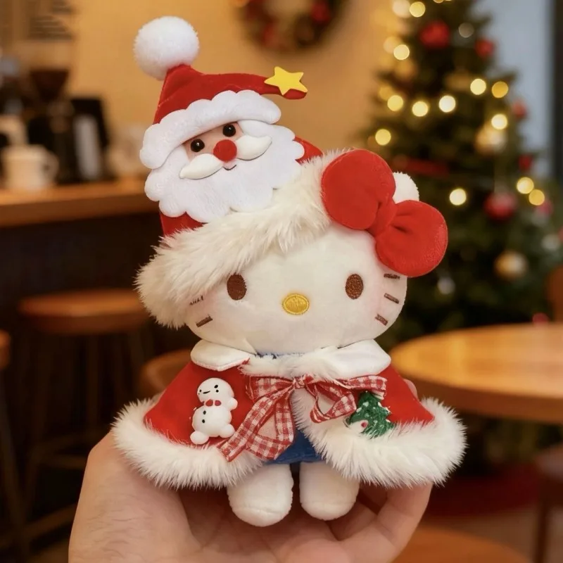 Рождественский хлопковый плюшевый плащ «hello kitty»