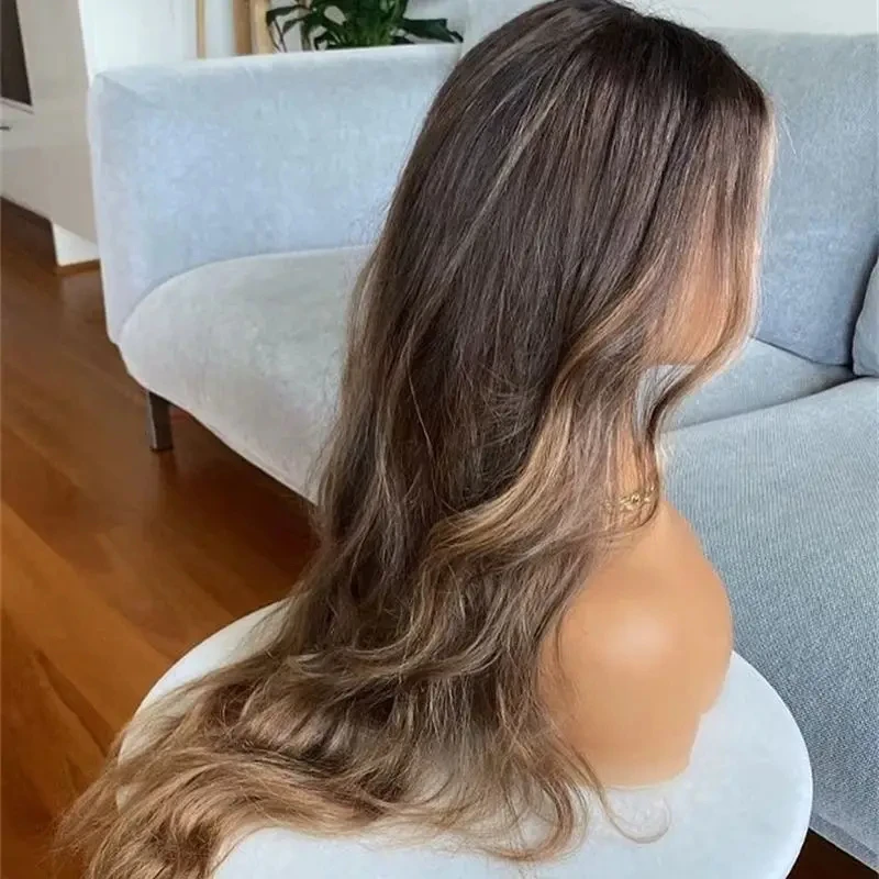 Balayage теплый коричневый с медовым - Фотография_3