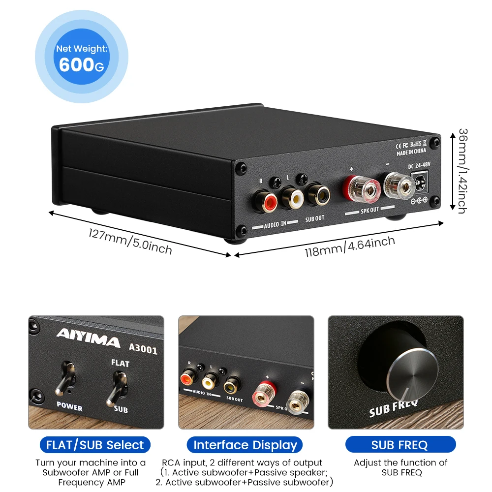 Aiyima audio a3001 tpa3255 усилитель - Фотография_3