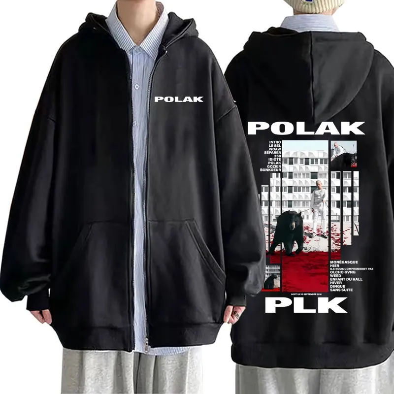 Рэпер plk polak print толстовка