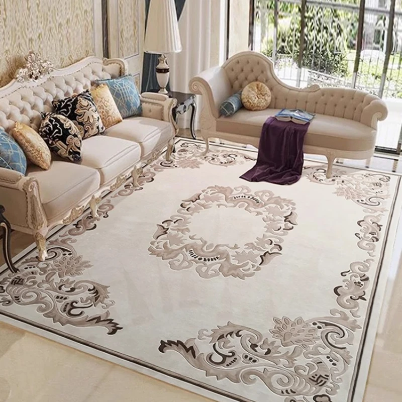 Древний европейско-американский импортный шерстяной ковер для гостиной