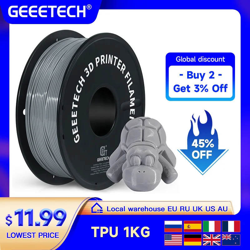 Geeetech 1 кг 1,75 мм нить из тпу