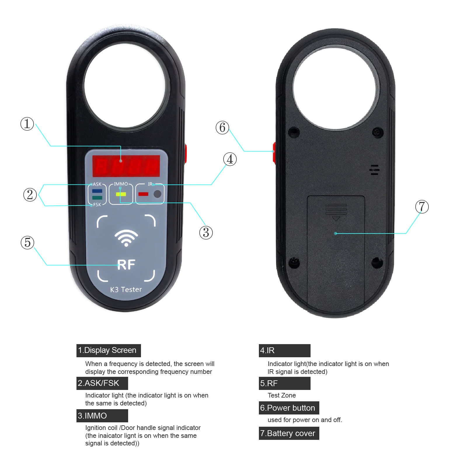 Aikkey k3 тестер частоты дистанционного - Фотография_2