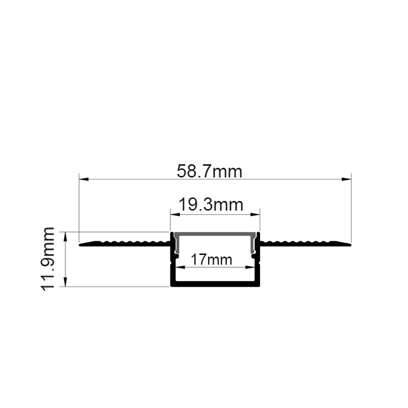 58,7x11,9 мм, встраиваемое крепление - Фотография_2