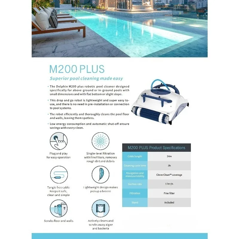 M200 plus робот-пылесос для бассейна - Фотография_4