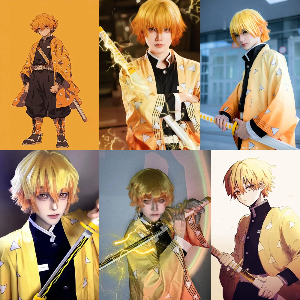 Высококачественный аниме demon slayer zenitsu agatsuma - Фотография_6