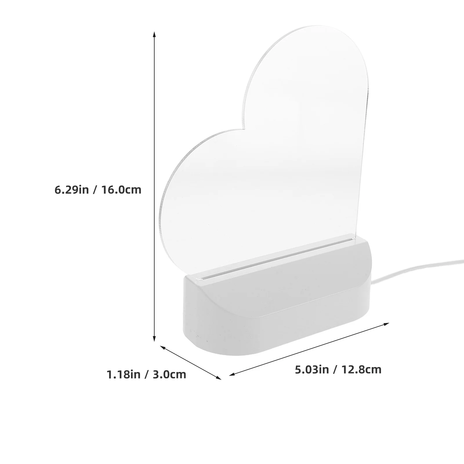 1 комплект, светодиодная акриловая светящаяся доска для письма - Фотография_3