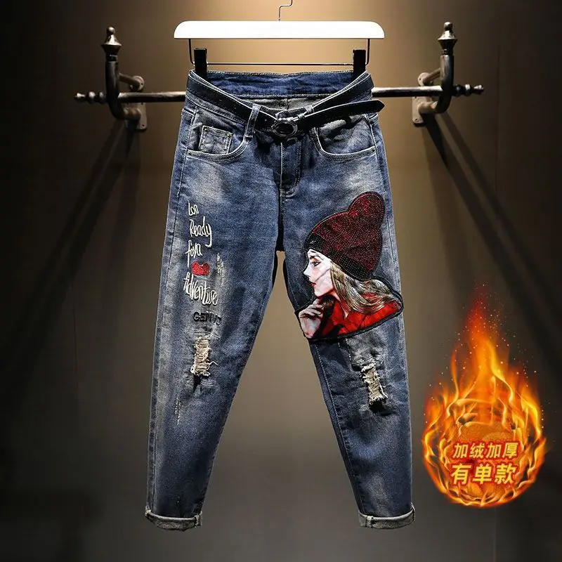 Женские шаровары с вышивкой и блестками - Фотография_2