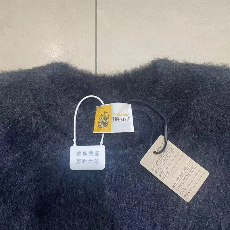 Классический жаккардовый свитер с буквенным логотипом для мужчин и женщин - Фотография_3