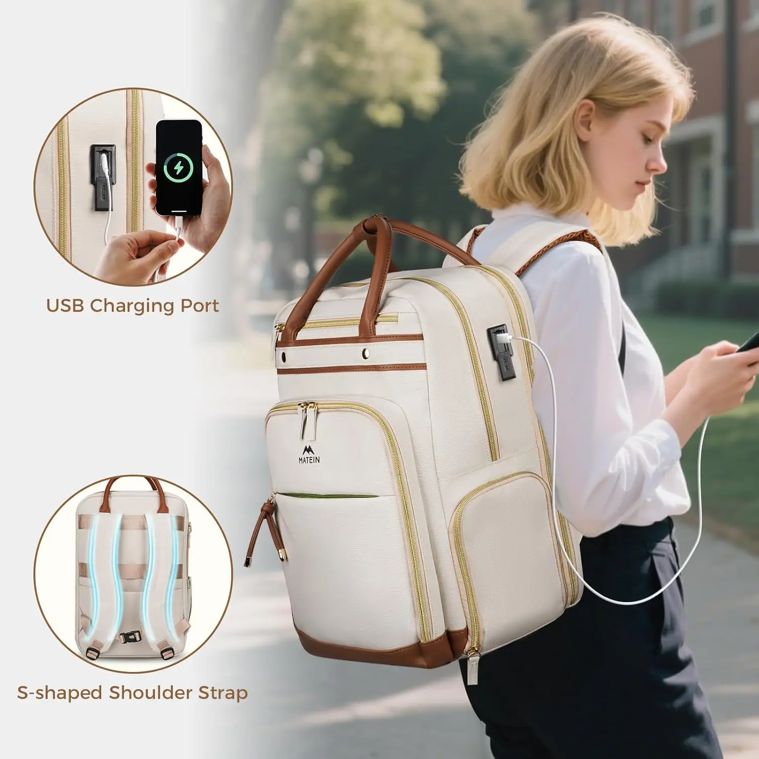 Рюкзак для учителя matein со съемным отделением для обеда - Фотография_6