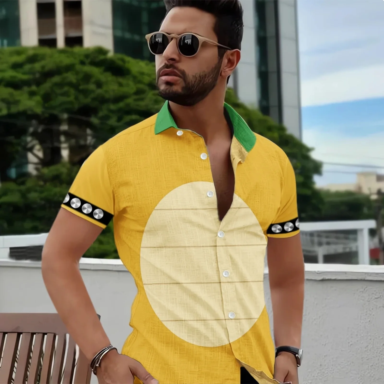 Cloocl мужские повседневные рубашки