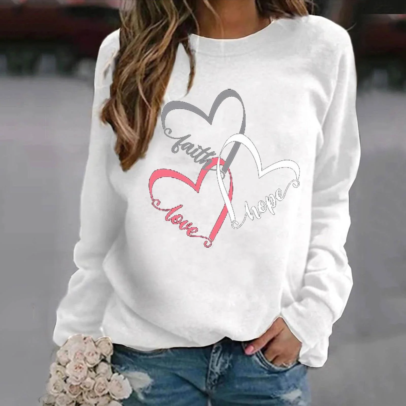 Новый модный женский свитер без косточек с длинным рукавом - Фотография_6