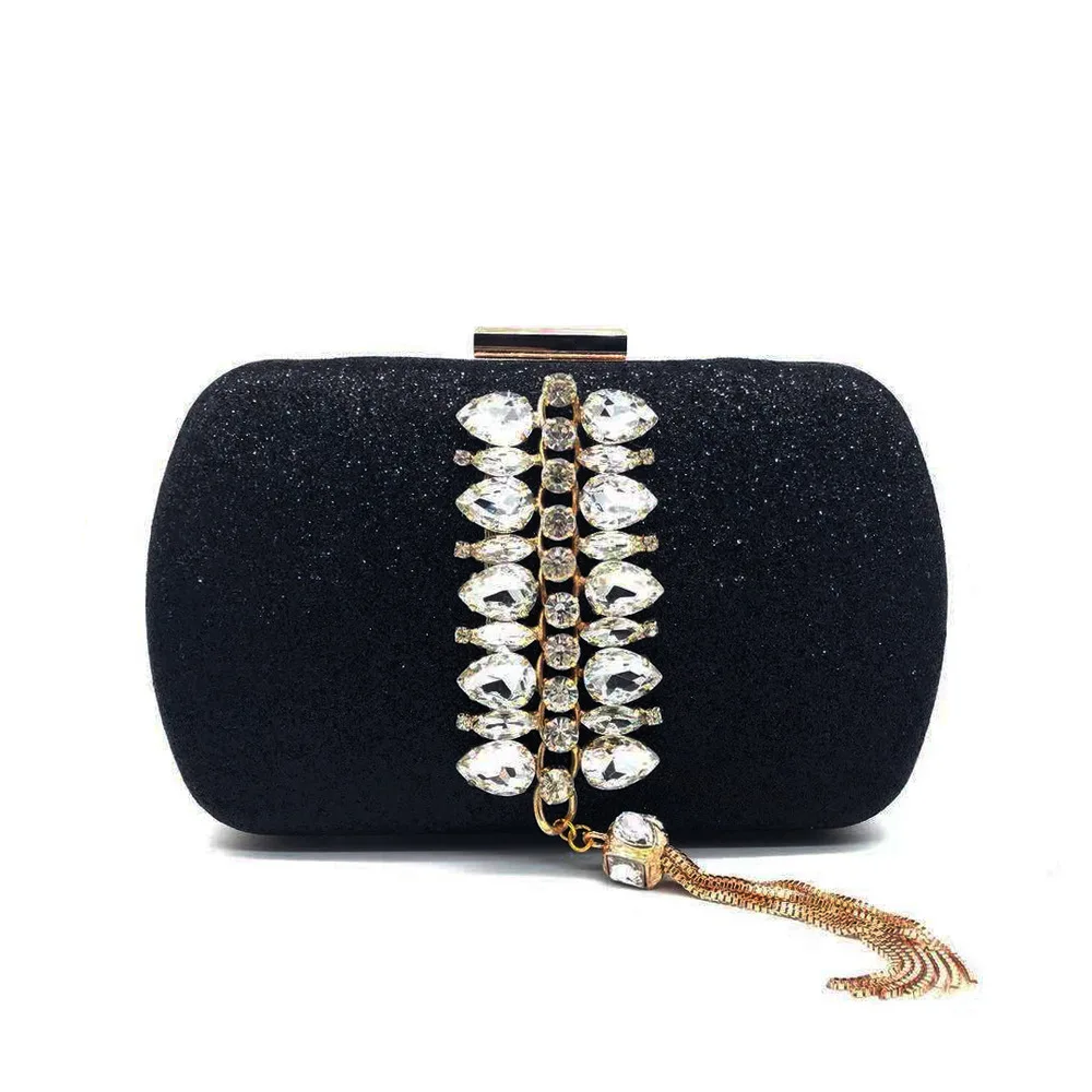 Новый стиль, расшитая блестками вечерняя сумка с бахромой и цепочкой - Фотография_5