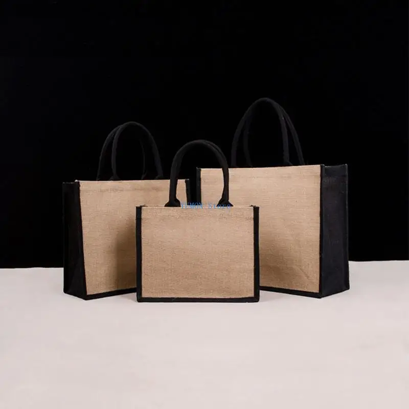 D0ud jute burlap tote bagd большие - Фотография_5