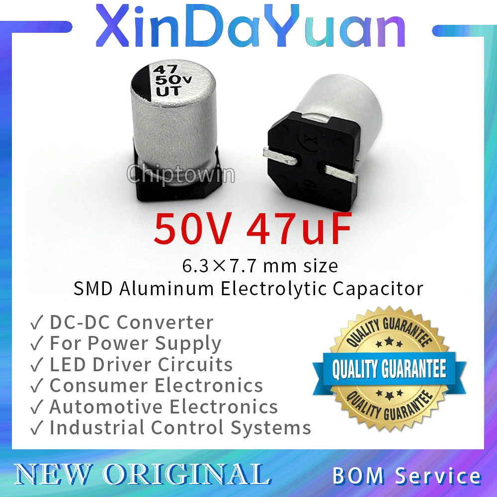 50 в 47 мкф 6,3 × 7
