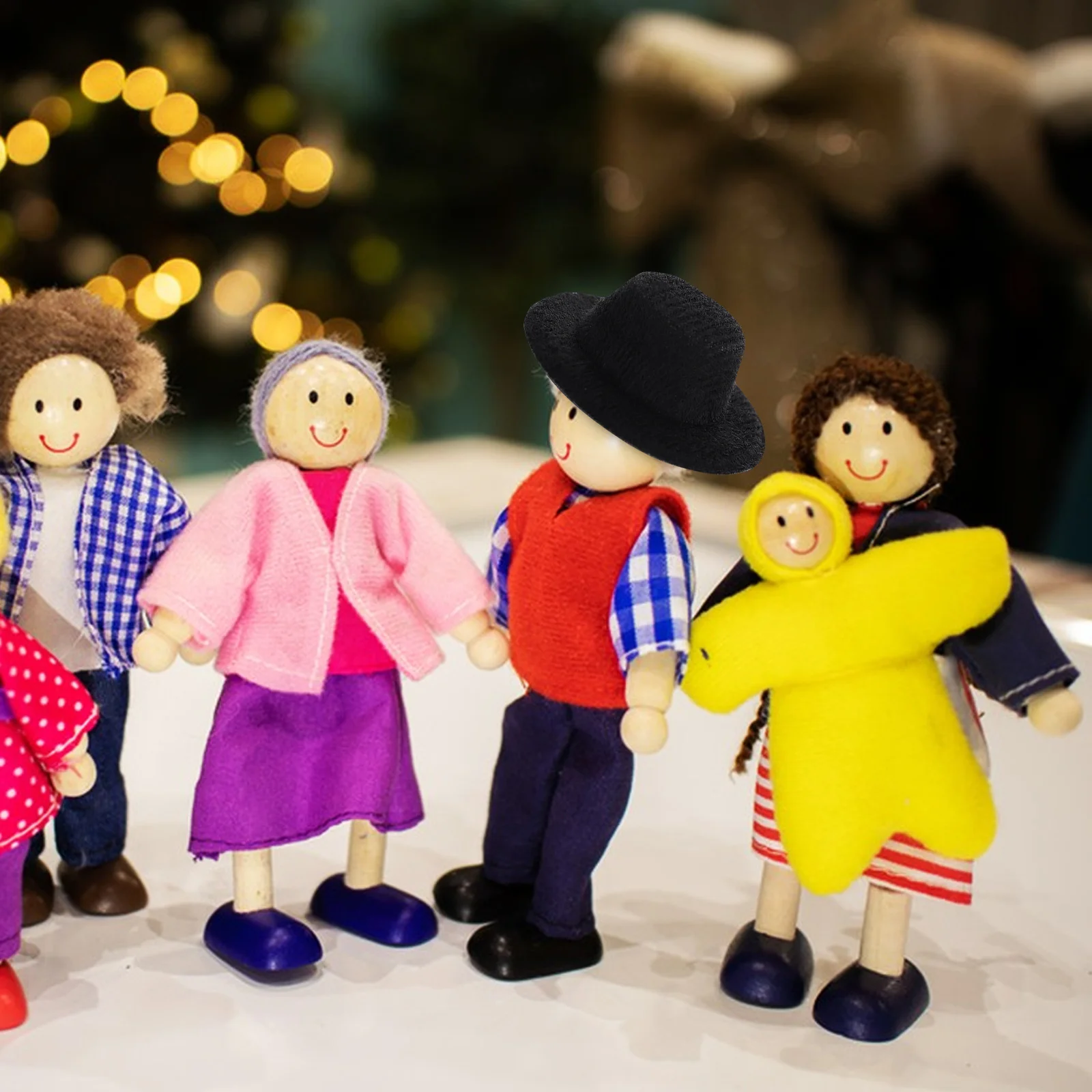 Мини-джазовые черные мини-формальные шляпы для аксессуаров - Фотография_3