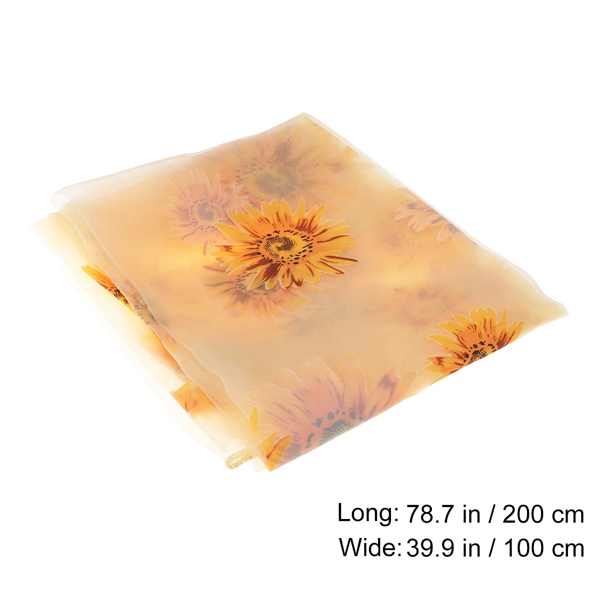 Оконная прозрачная вуаль с принтом подсолнечника - Фотография_5