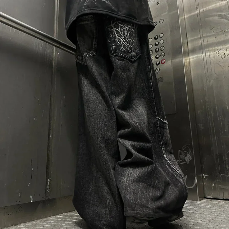 Y2k phantom jeans high street spider - Фотография_3