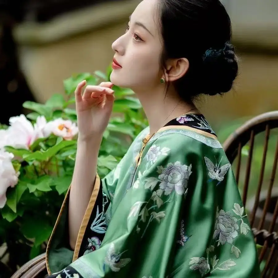 Классический костюм династии цин - Фотография_3