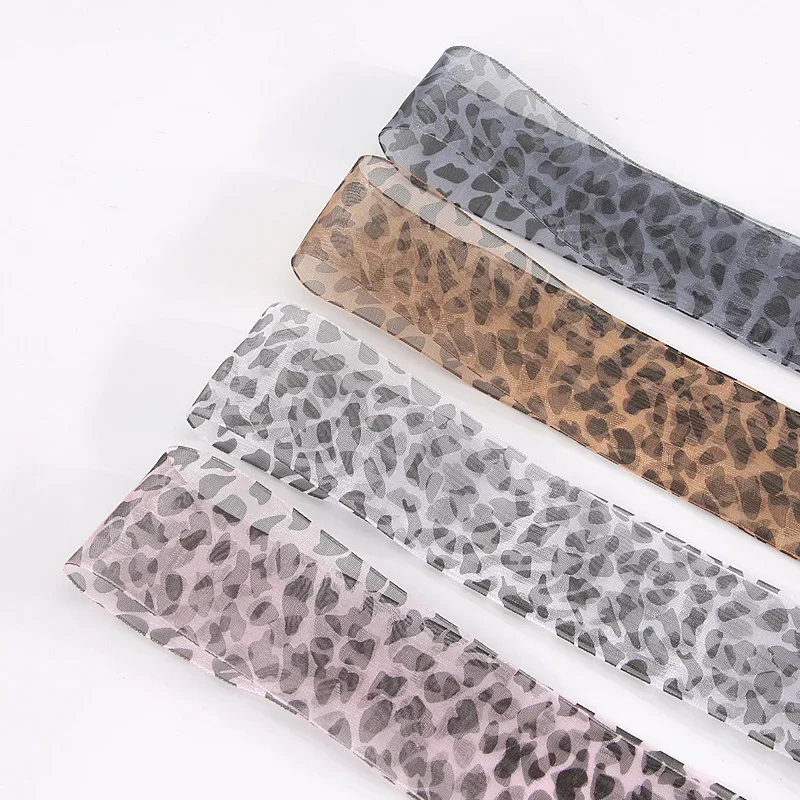 1 пара модных изысканных шнурков с леопардовым принтом для белых туфель - Фотография_2