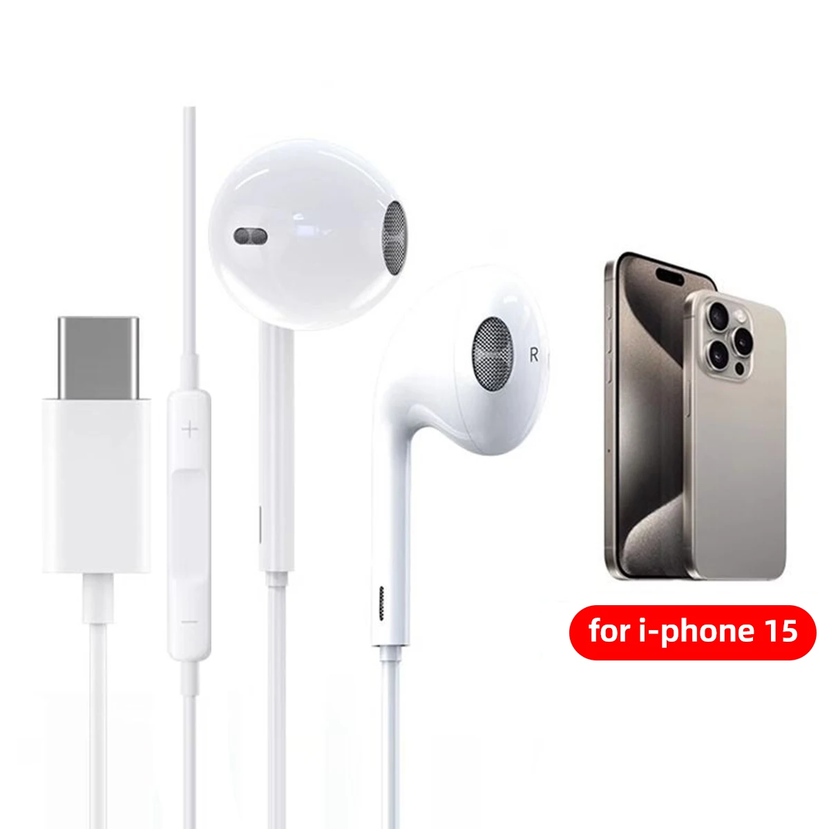 Проводные наушники типа c для apple