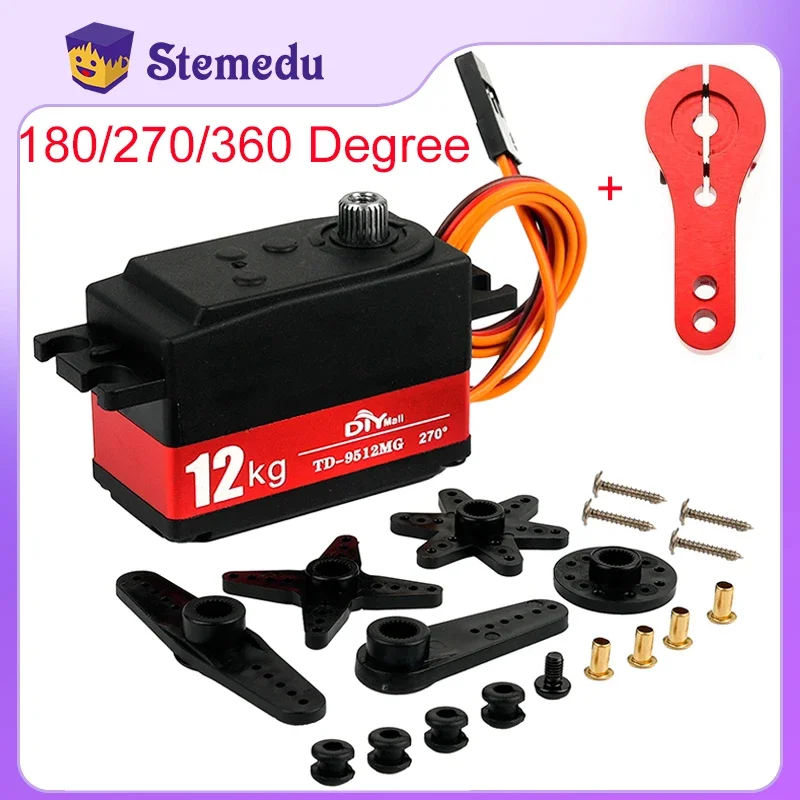 12 кг цифровой сервопривод td-9512mg полуметаллический 4