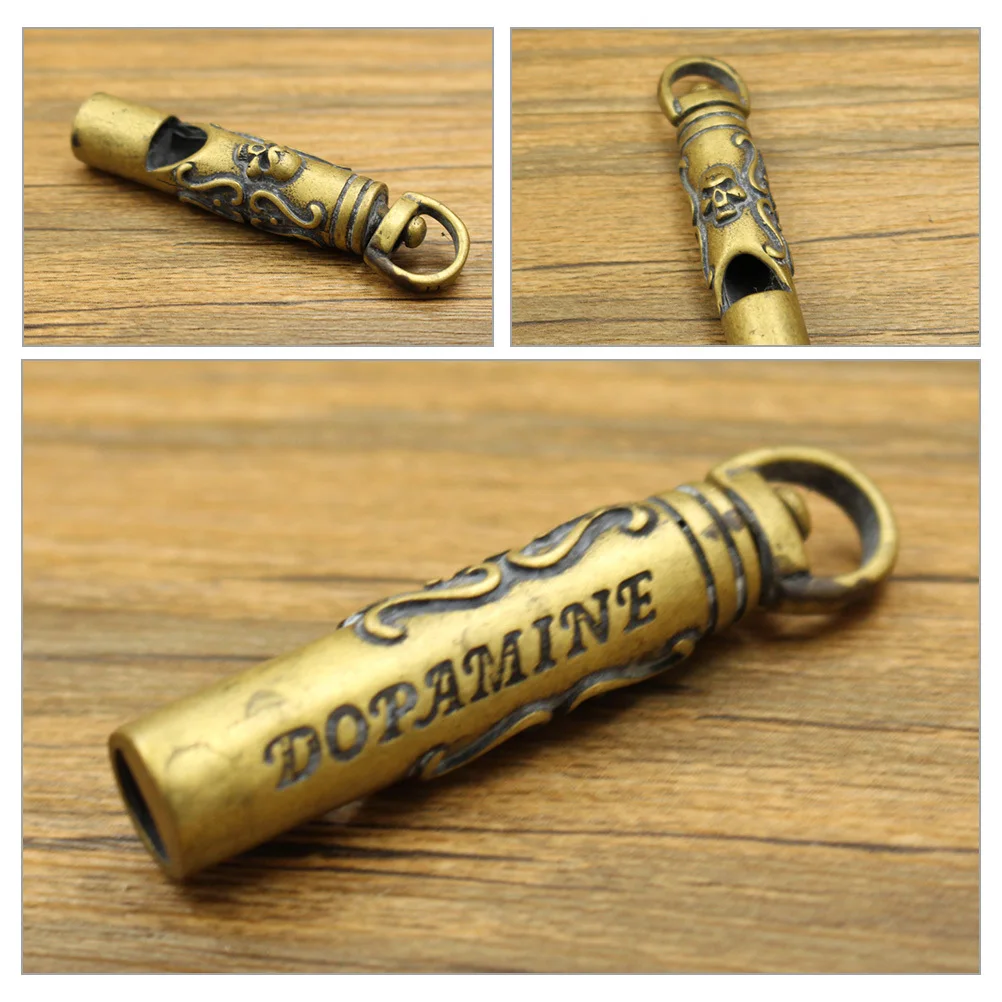 Медный свисток, кулон с рисунком черепа - Фотография_3