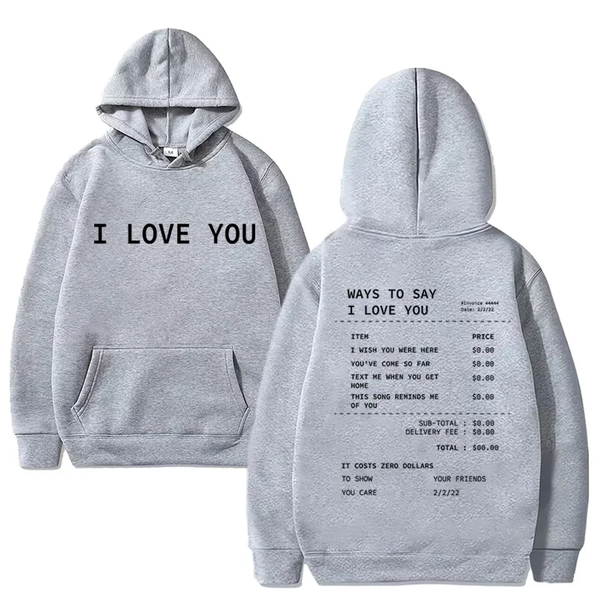 Толстовки с рисунком funny ways to say i love you для мужчин и женщин - Фотография_5